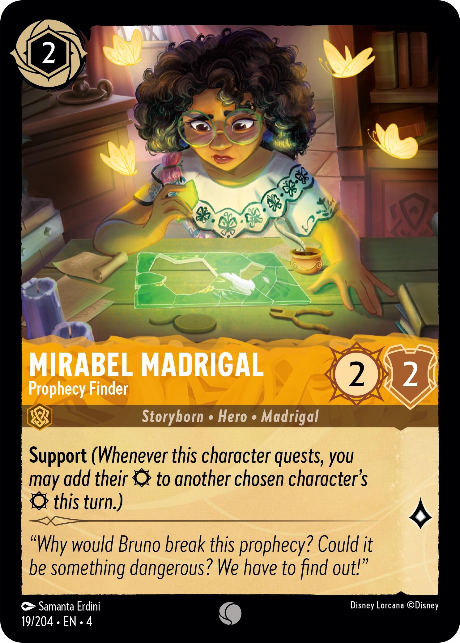 Mirabel Madrigal - Prophecy Finder (19/204) [Ursula's Return] | Shuffle n Cut Hobbies & Games