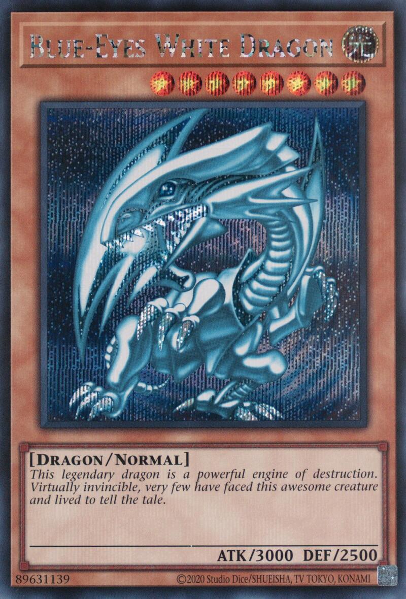 Blue-Eyes White Dragon (Secret Rare) Secret Rare | Shuffle n Cut Hobbies & Games