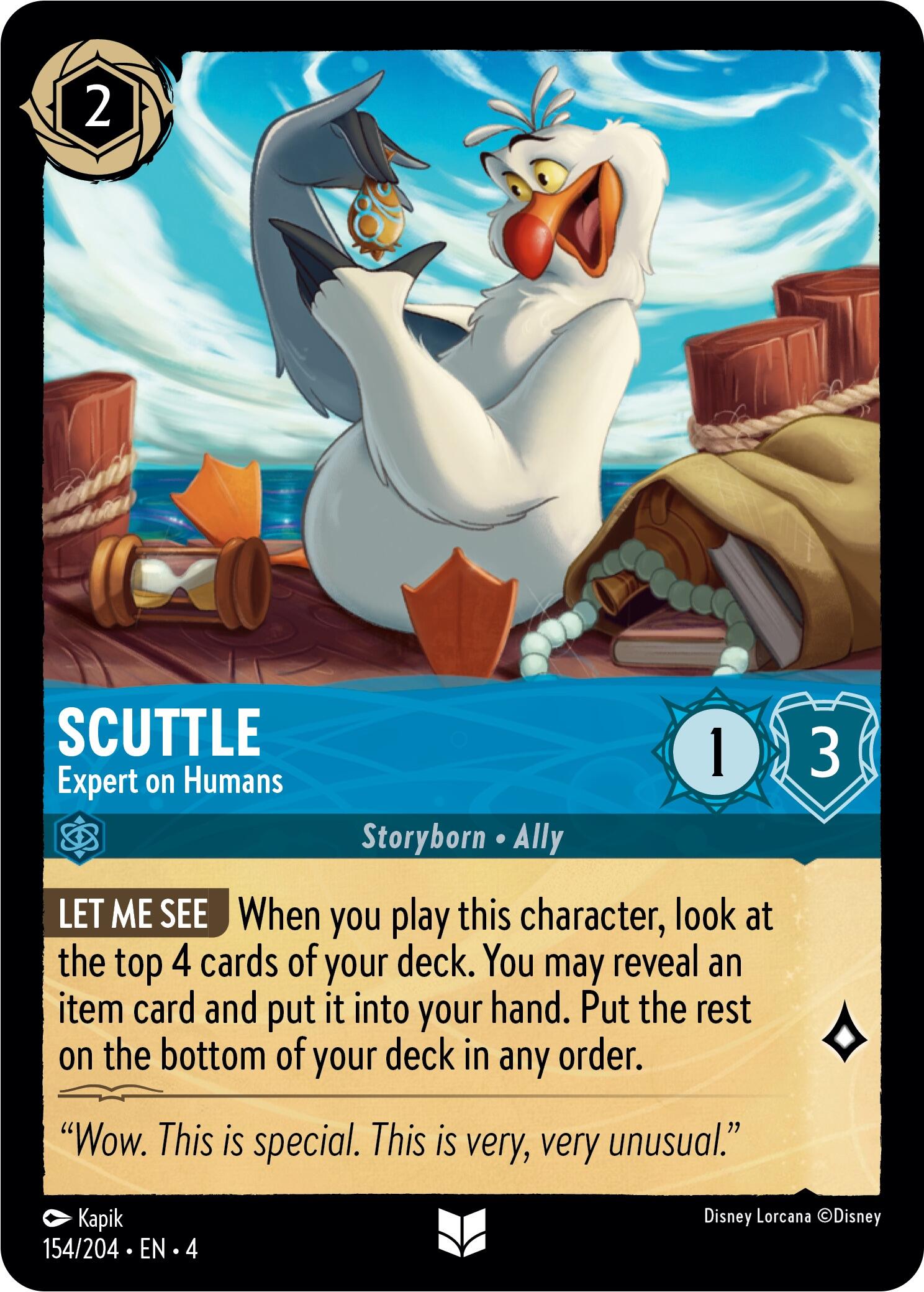 Scuttle - Expert on Humans (154/204) [Ursula's Return] | Shuffle n Cut Hobbies & Games