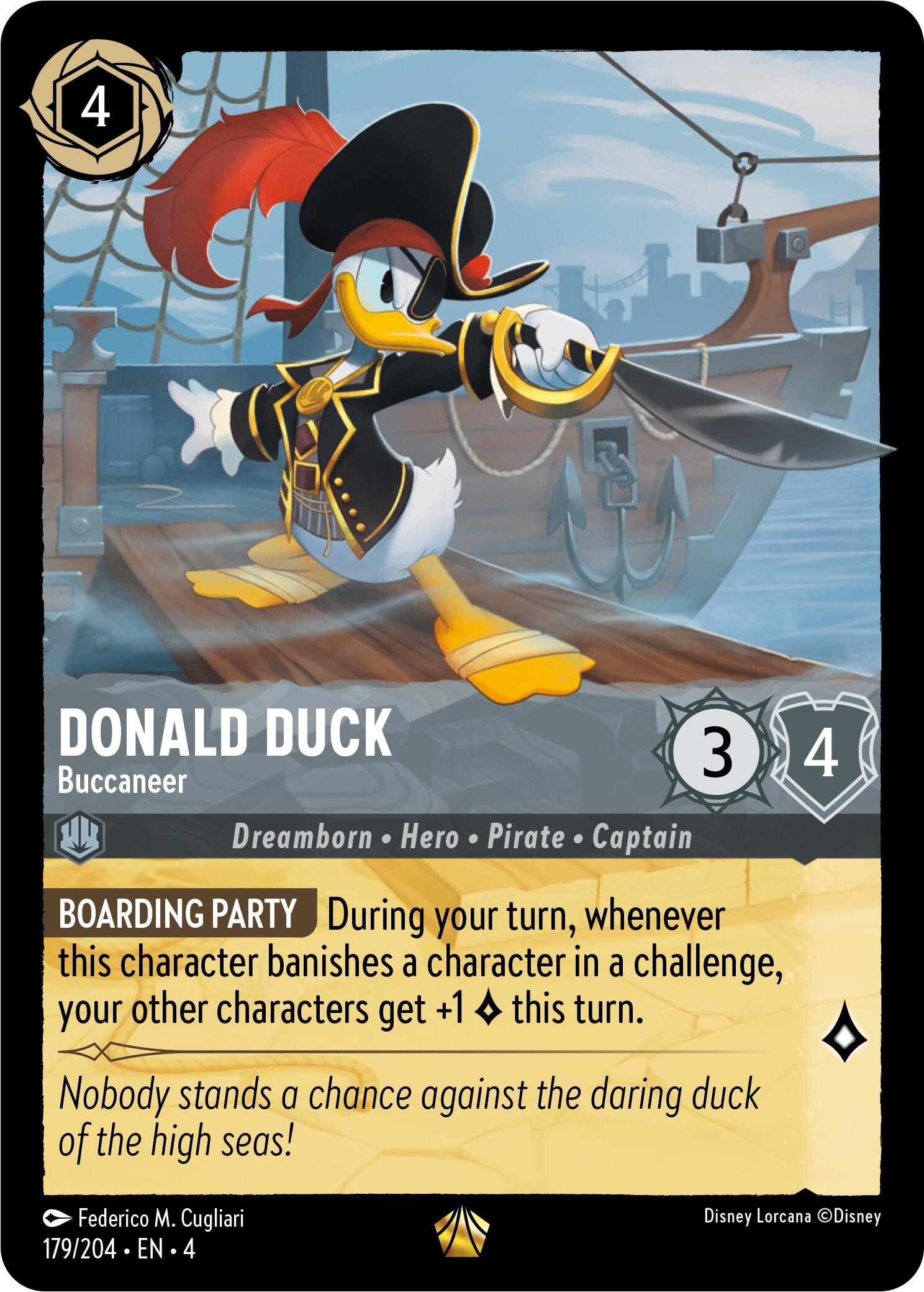 Donald Duck - Buccaneer (179/204) [Ursula's Return] | Shuffle n Cut Hobbies & Games