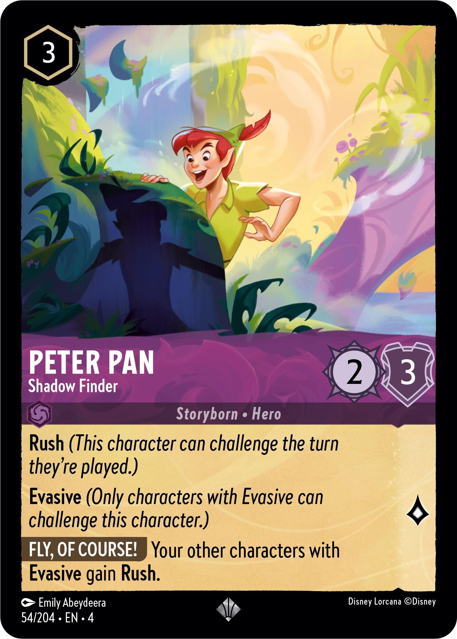 Peter Pan - Shadow Finder (54/204) [Ursula's Return] | Shuffle n Cut Hobbies & Games