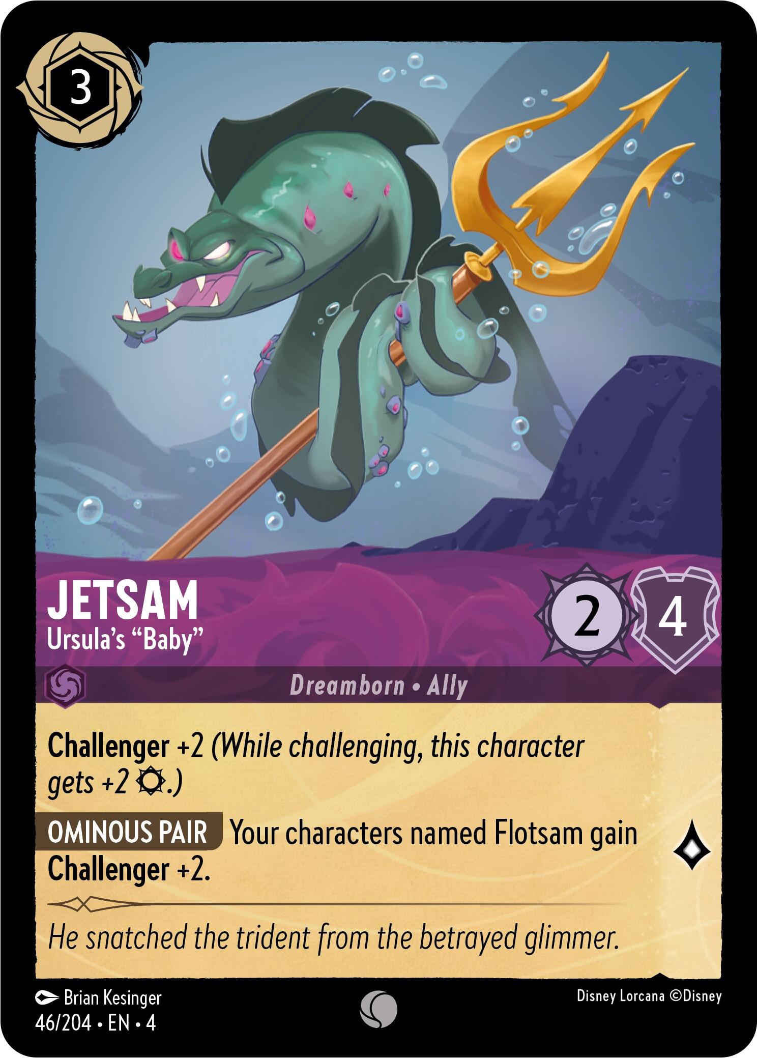 Jetsam - Ursula's "Baby" (46/204) [Ursula's Return] | Shuffle n Cut Hobbies & Games
