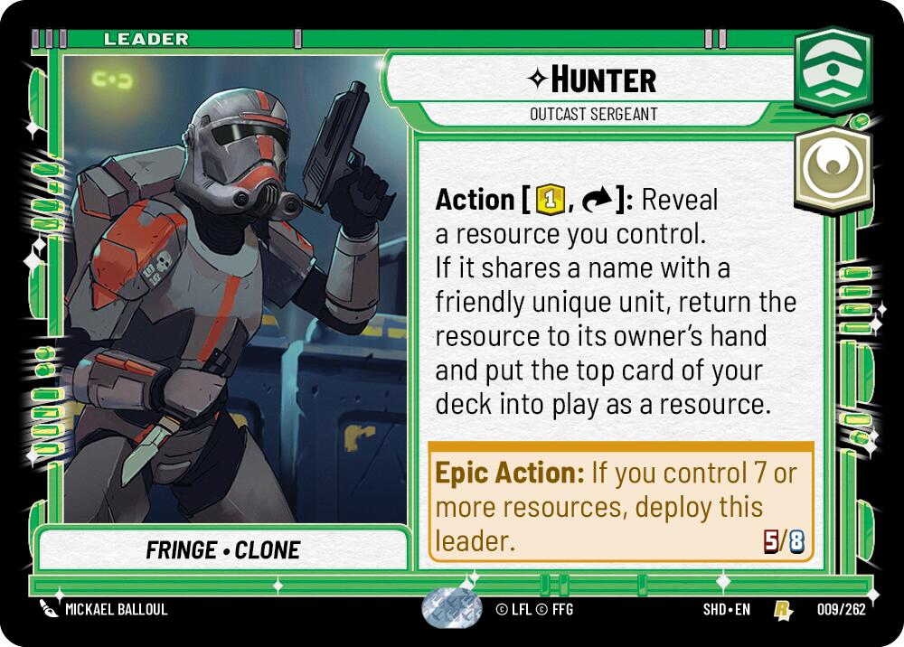 Hunter - Outcast Sergeant (009/262) (009/262) [Shadows of the Galaxy] | Shuffle n Cut Hobbies & Games