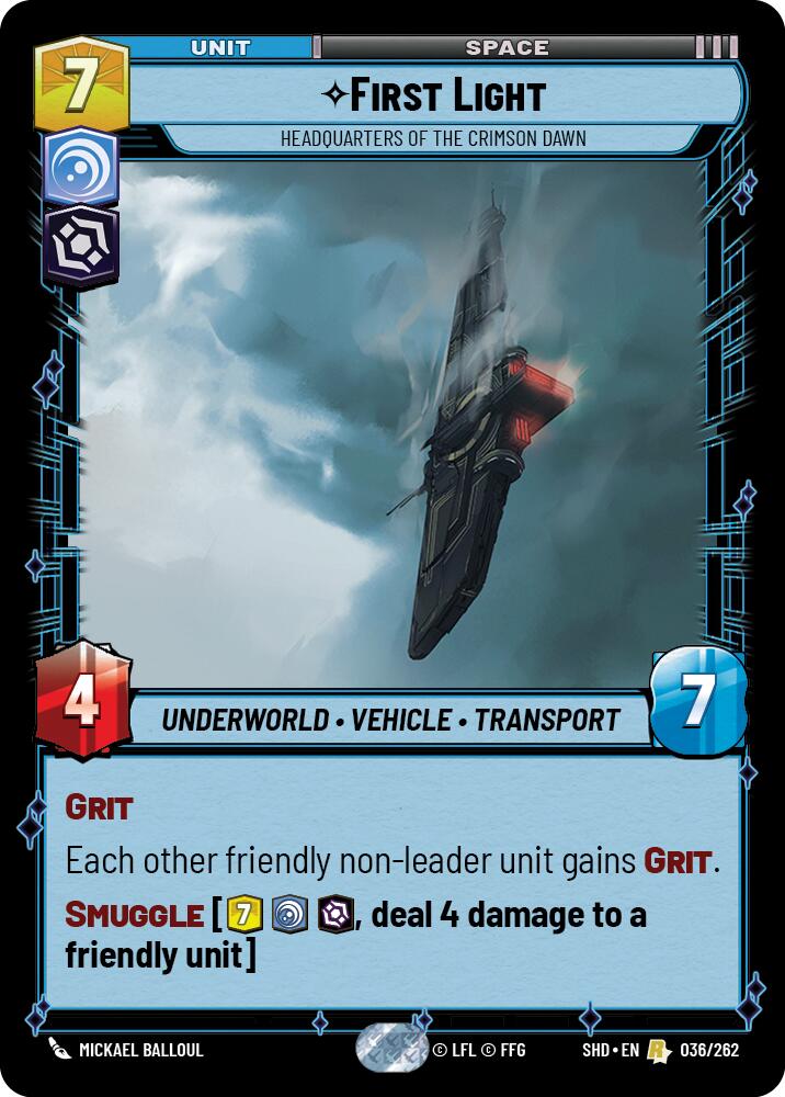 First Light - Headquarters of the Crimson Dawn (036/262) (036/262) [Shadows of the Galaxy] | Shuffle n Cut Hobbies & Games