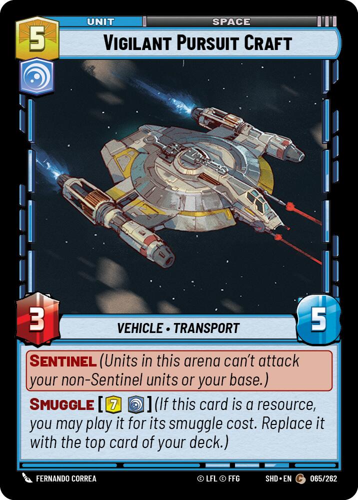 Vigilant Pursuit Craft (065/262) (065/262) [Shadows of the Galaxy] | Shuffle n Cut Hobbies & Games
