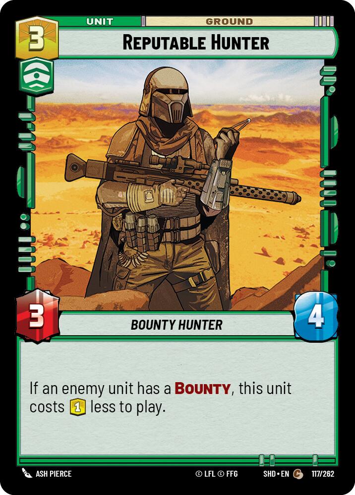 Reputable Hunter (117/262) (117/262) [Shadows of the Galaxy] | Shuffle n Cut Hobbies & Games