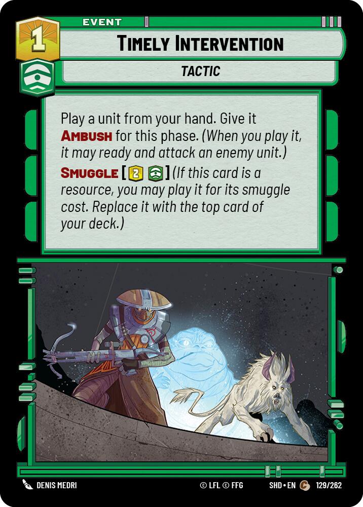 Timely Intervention (129/262) (129/262) [Shadows of the Galaxy] | Shuffle n Cut Hobbies & Games
