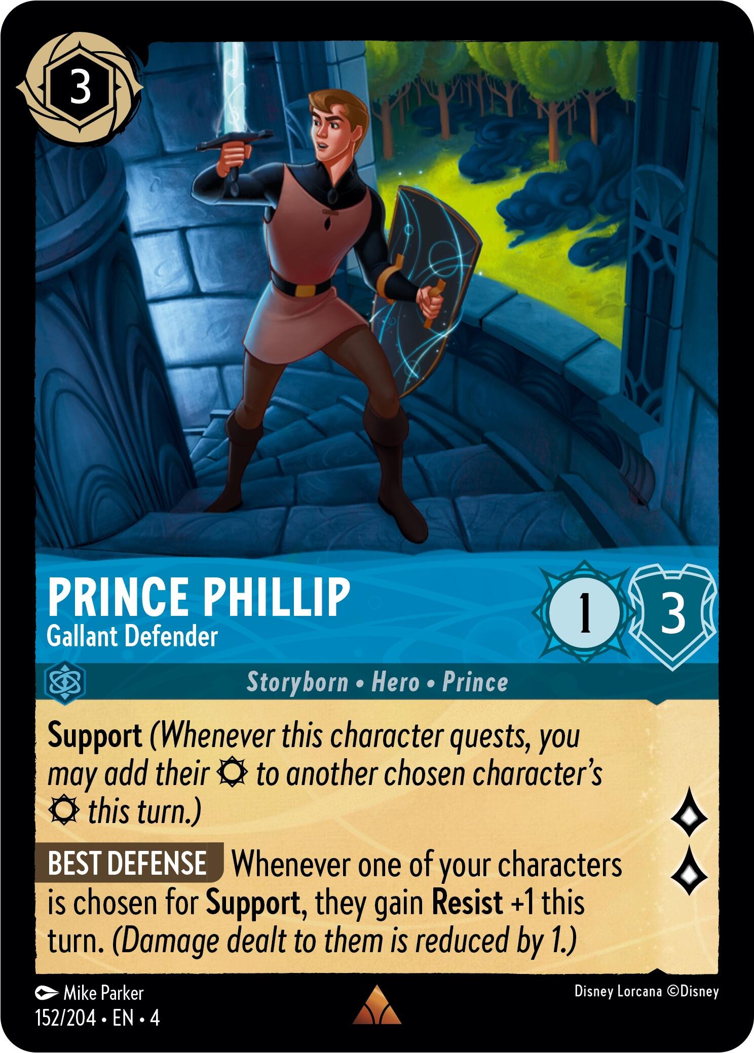 Prince Phillip - Gallant Defender (152/204) [Ursula's Return] | Shuffle n Cut Hobbies & Games