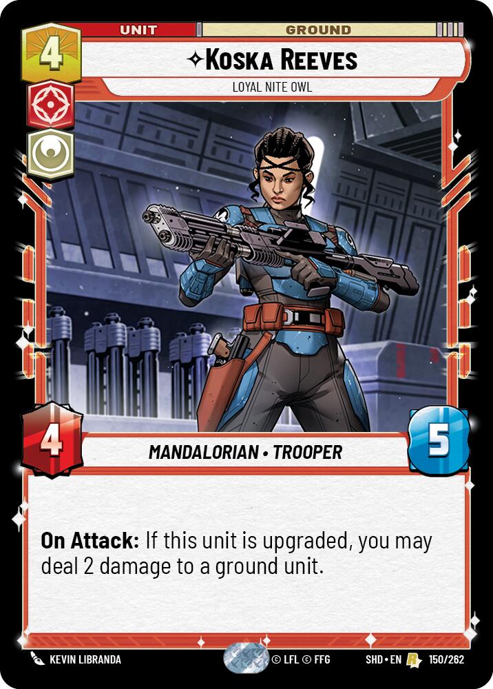Koska Reeves - Loyal Nite Owl (150/262) (150/262) [Shadows of the Galaxy] | Shuffle n Cut Hobbies & Games