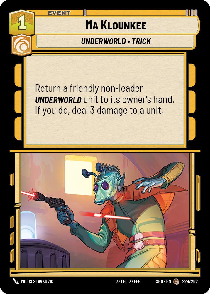 Ma Klounkee (229/262) (229/262) [Shadows of the Galaxy] | Shuffle n Cut Hobbies & Games