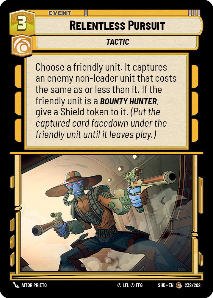 Relentless Pursuit (232/262) (232/262) [Shadows of the Galaxy] | Shuffle n Cut Hobbies & Games