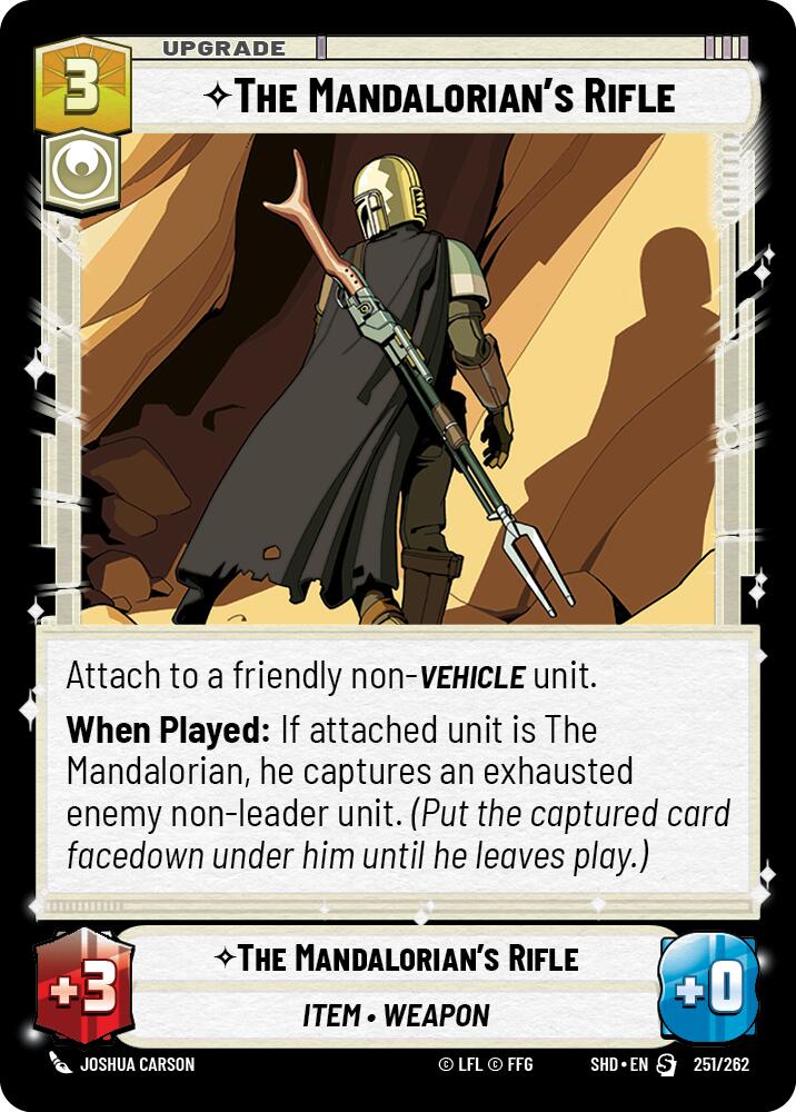 The Mandalorian's Rifle (251/262) (251/262) [Shadows of the Galaxy] | Shuffle n Cut Hobbies & Games