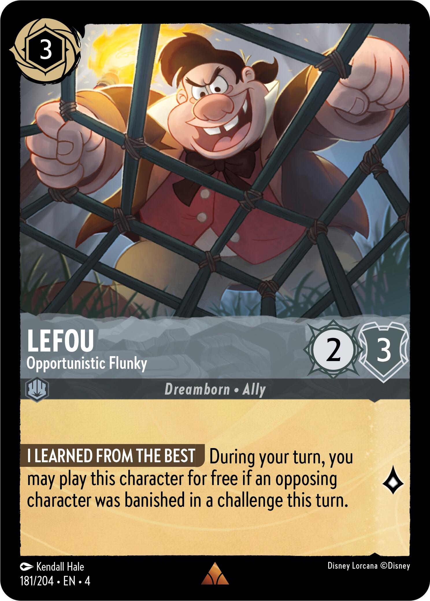 LeFou - Opportunistic Flunky (181/204) [Ursula's Return] | Shuffle n Cut Hobbies & Games