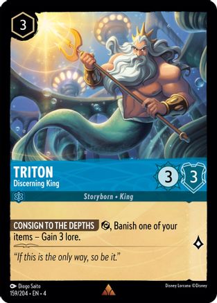 Triton - Discerning King (159/204) [Ursula's Return] | Shuffle n Cut Hobbies & Games