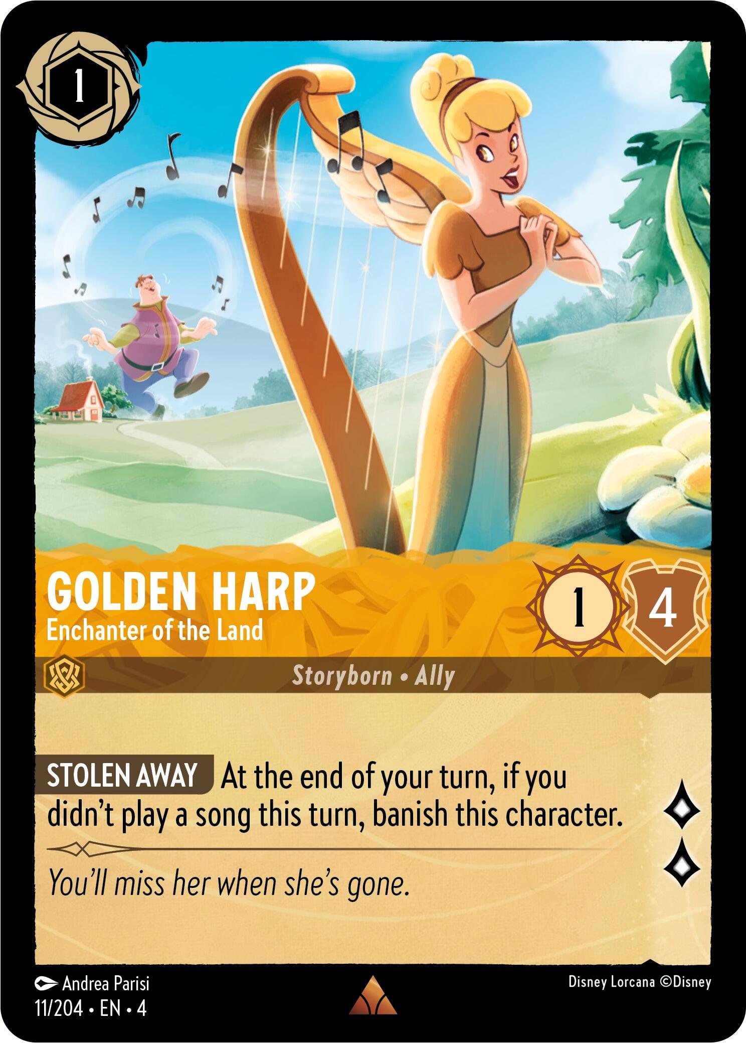 Golden Harp - Enchanter of the Land (11/204) [Ursula's Return] | Shuffle n Cut Hobbies & Games