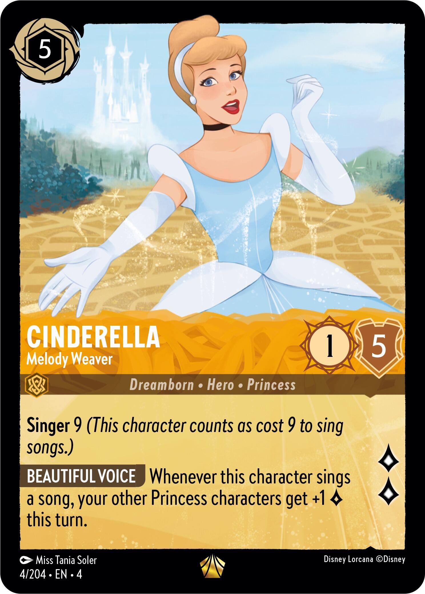 Cinderella - Melody Weaver (4/204) [Ursula's Return] | Shuffle n Cut Hobbies & Games