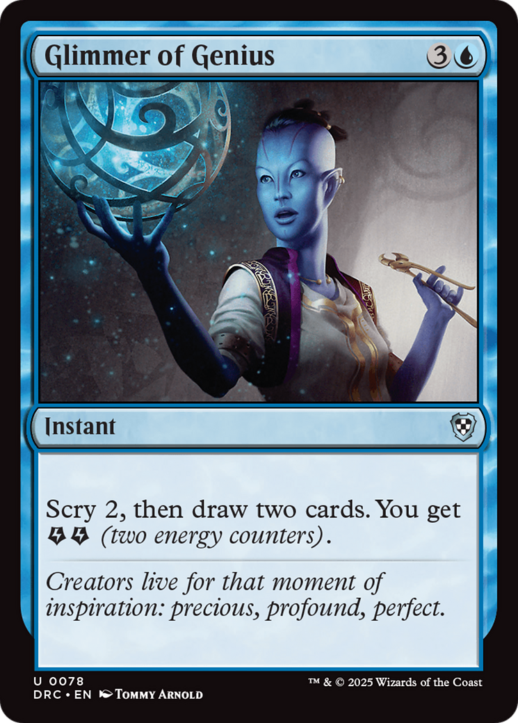 Glimmer of Genius [Aetherdrift Commander] | Shuffle n Cut Hobbies & Games