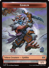 Goblin // Warrior Double-Sided Token [Tarkir: Dragonstorm Tokens] | Shuffle n Cut Hobbies & Games