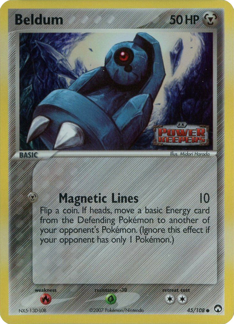 Beldum (45/108) (Stamped) [EX: Power Keepers] | Shuffle n Cut Hobbies & Games