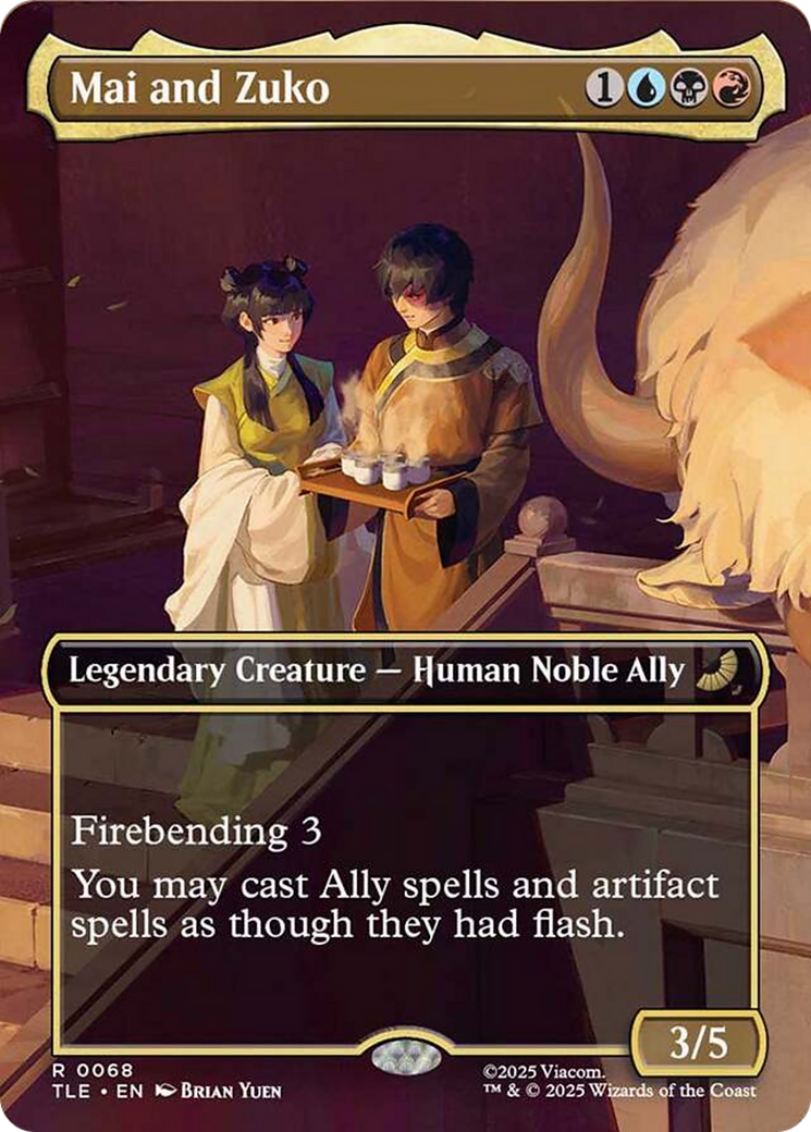 Mai and Zuko (Borderless) [Avatar: The Last Airbender: Eternal-Legal] | Shuffle n Cut Hobbies & Games