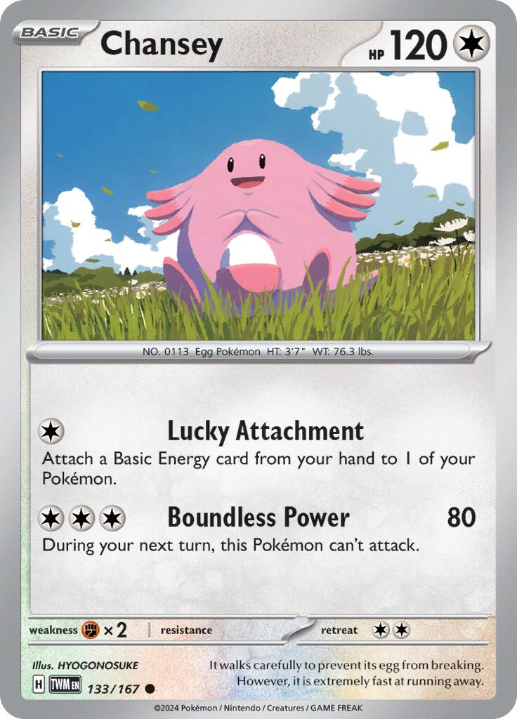 Chansey (133/167) [Scarlet & Violet: Twilight Masquerade] | Shuffle n Cut Hobbies & Games