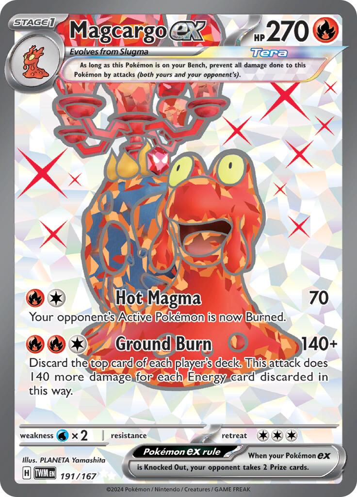 Magcargo ex (191/167) [Scarlet & Violet: Twilight Masquerade] | Shuffle n Cut Hobbies & Games