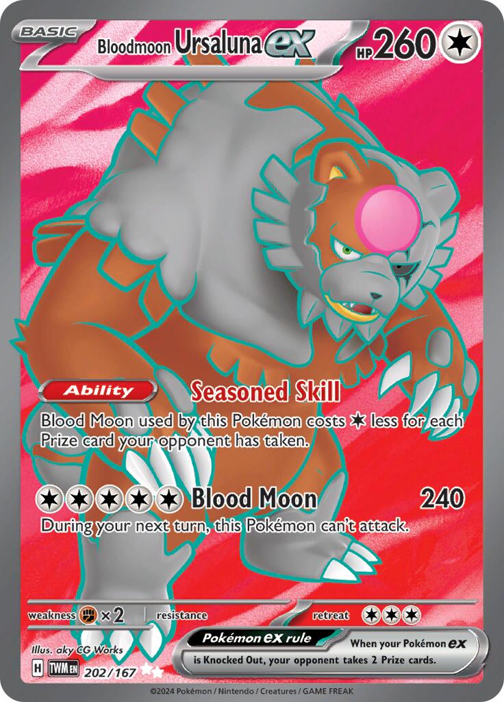 Bloodmoon Ursaluna ex (202/167) [Scarlet & Violet: Twilight Masquerade] | Shuffle n Cut Hobbies & Games