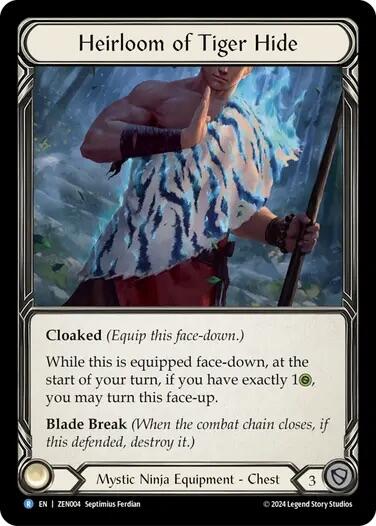 Heirloom of Tiger Hide [ZEN004] (Part the Mistveil Zen Blitz Deck) | Shuffle n Cut Hobbies & Games