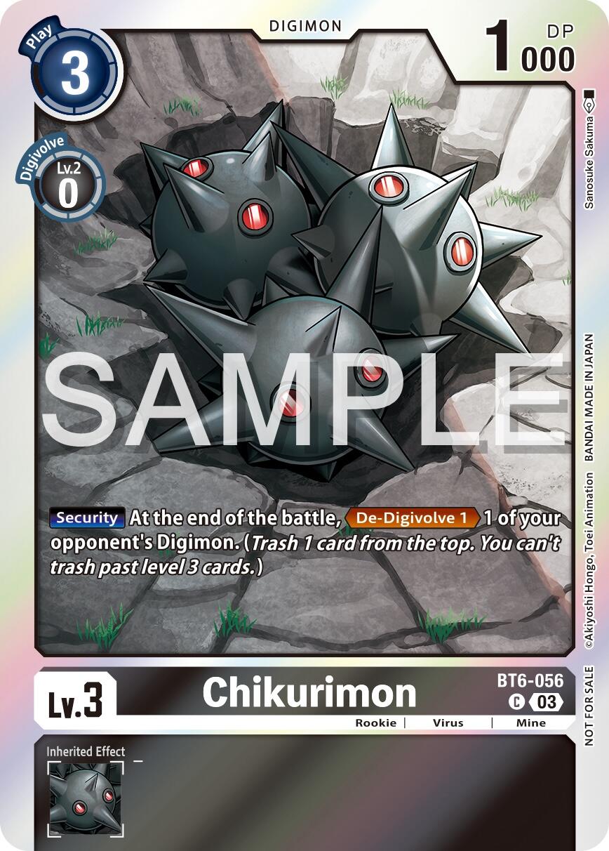 Chikurimon [BT6-056] (Official Tournament Vol.13 Winner Pack) [Double Diamond Promos] | Shuffle n Cut Hobbies & Games