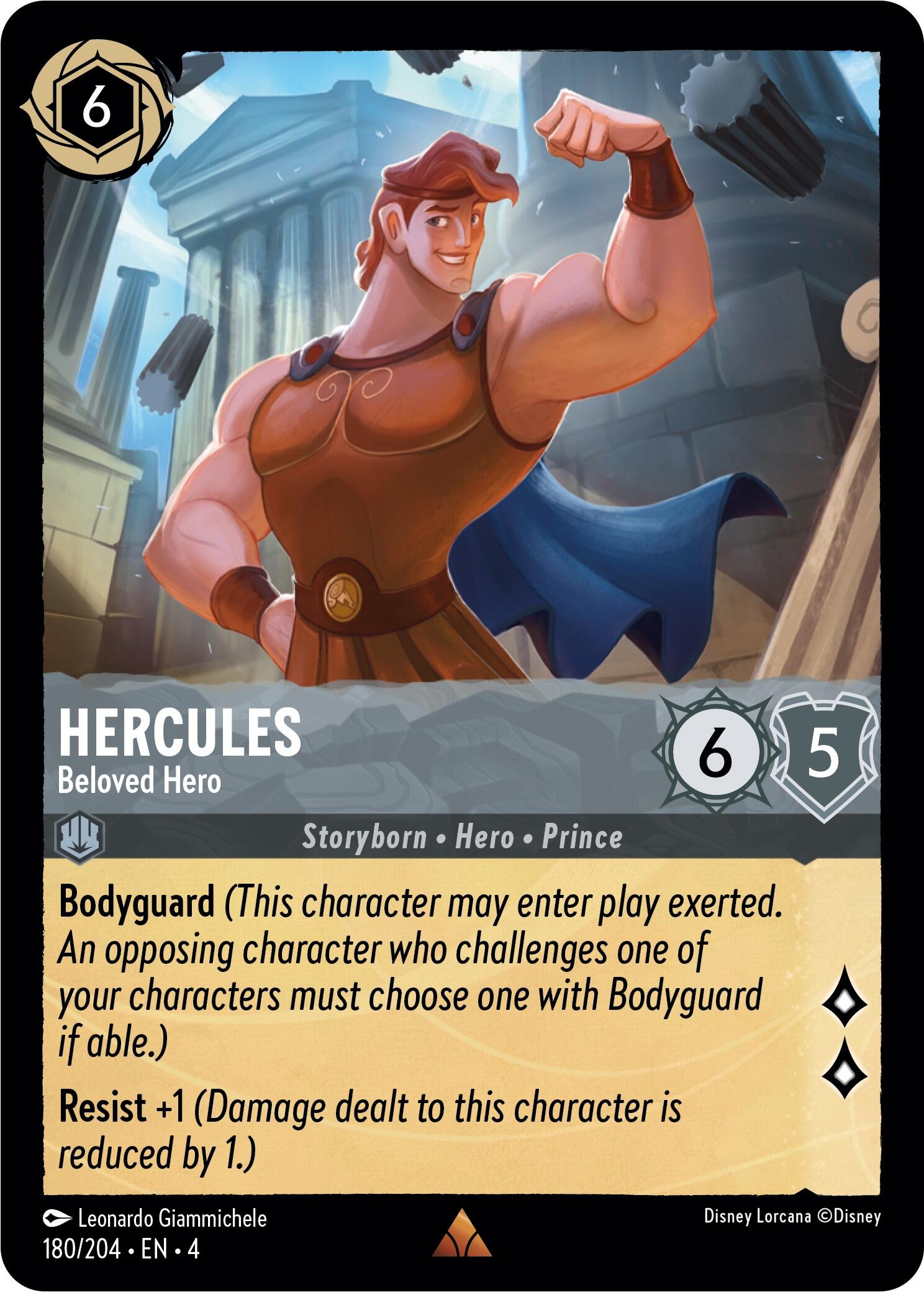 Hercules - Beloved Hero (180/204) [Ursula's Return] | Shuffle n Cut Hobbies & Games