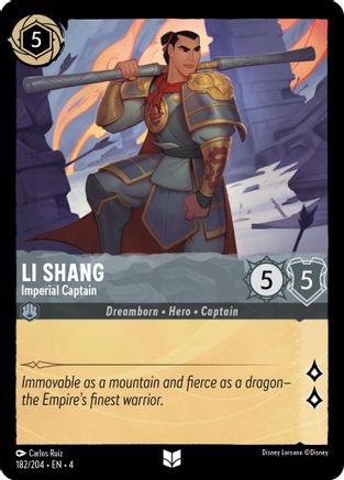 Li Shang - Imperial Captain (182/204) [Ursula's Return] | Shuffle n Cut Hobbies & Games