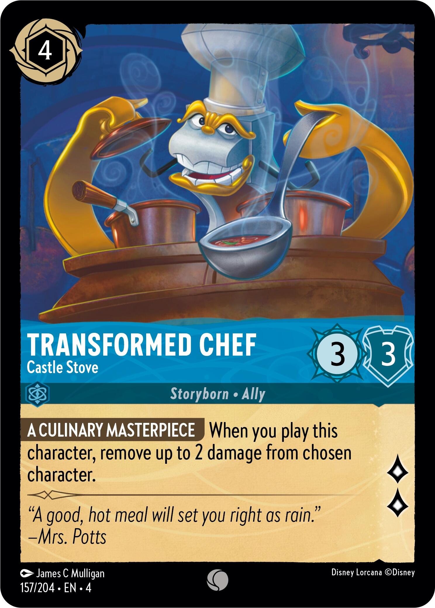 Transformed Chef - Castle Stove (157/204) [Ursula's Return] | Shuffle n Cut Hobbies & Games