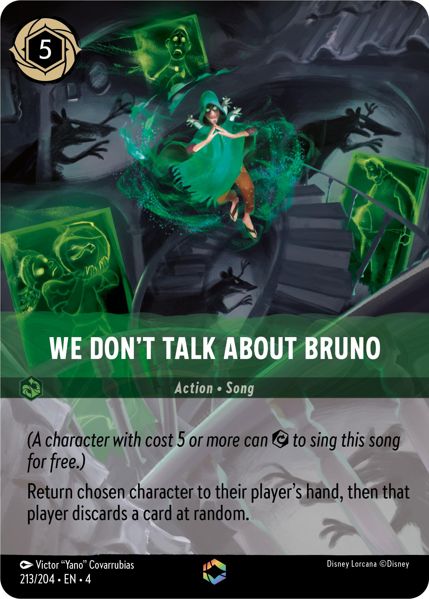 We Don't Talk About Bruno (Enchanted) (213/204) [Ursula's Return] | Shuffle n Cut Hobbies & Games