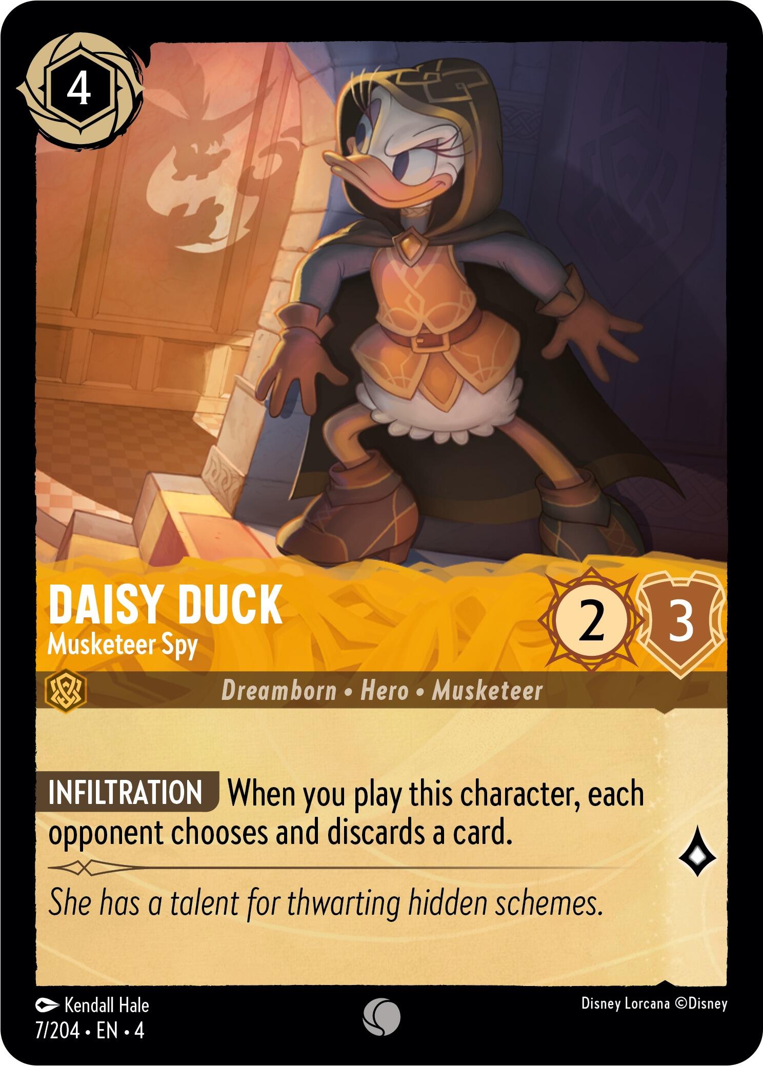 Daisy Duck - Musketeer Spy (7/204) [Ursula's Return] | Shuffle n Cut Hobbies & Games