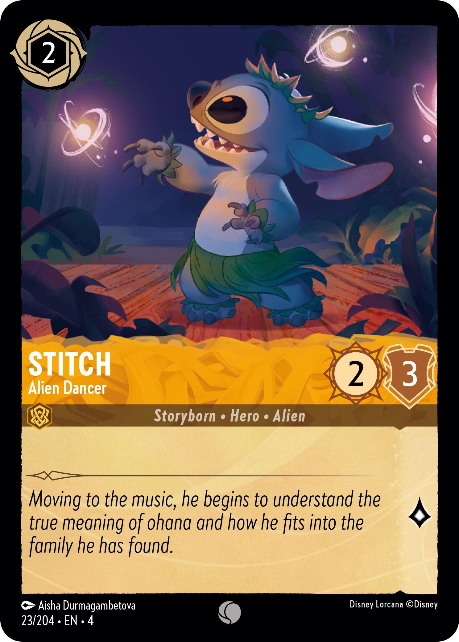 Stitch - Alien Dancer (23/204) [Ursula's Return] | Shuffle n Cut Hobbies & Games