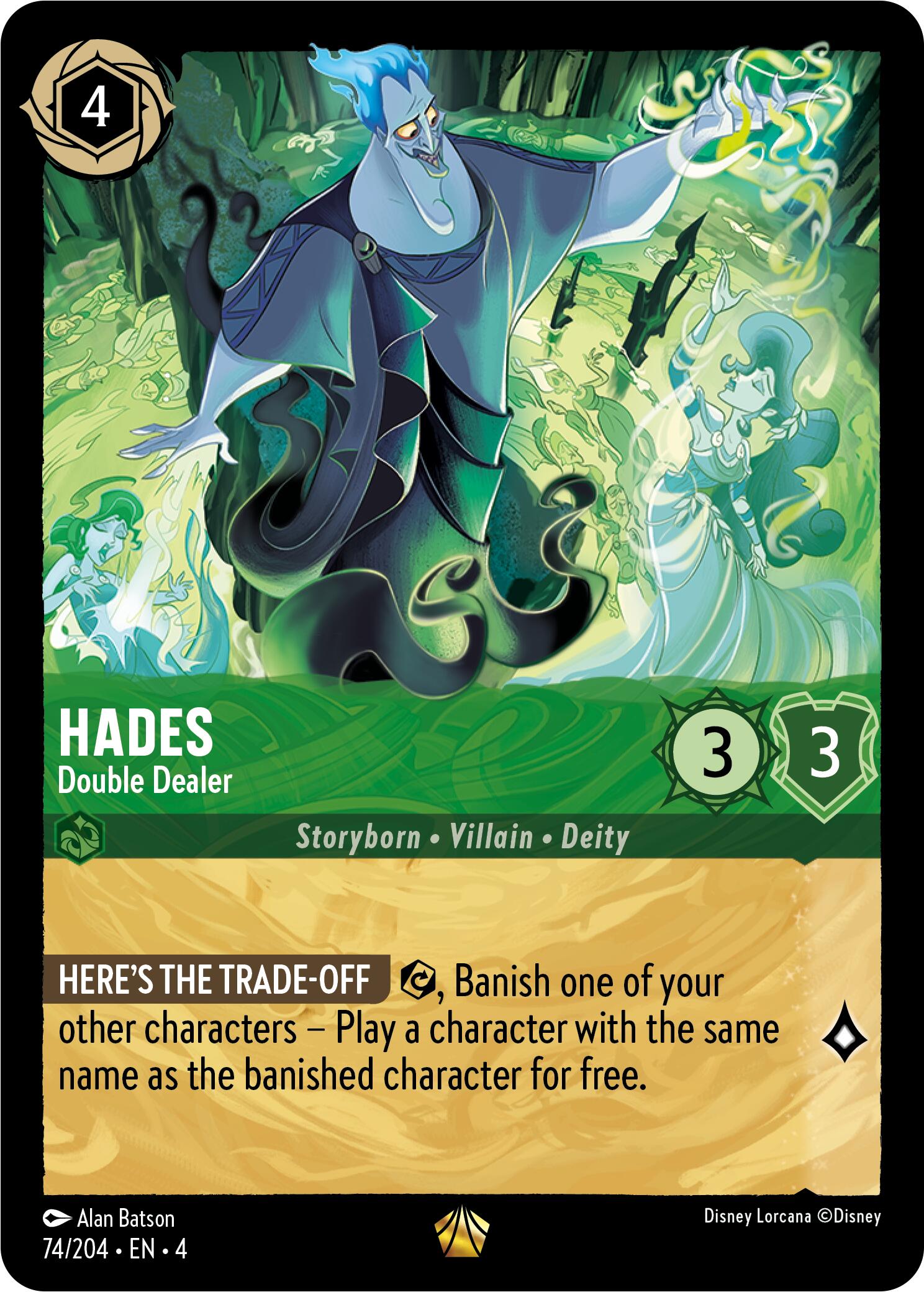 Hades - Double Dealer (74/204) [Ursula's Return] | Shuffle n Cut Hobbies & Games