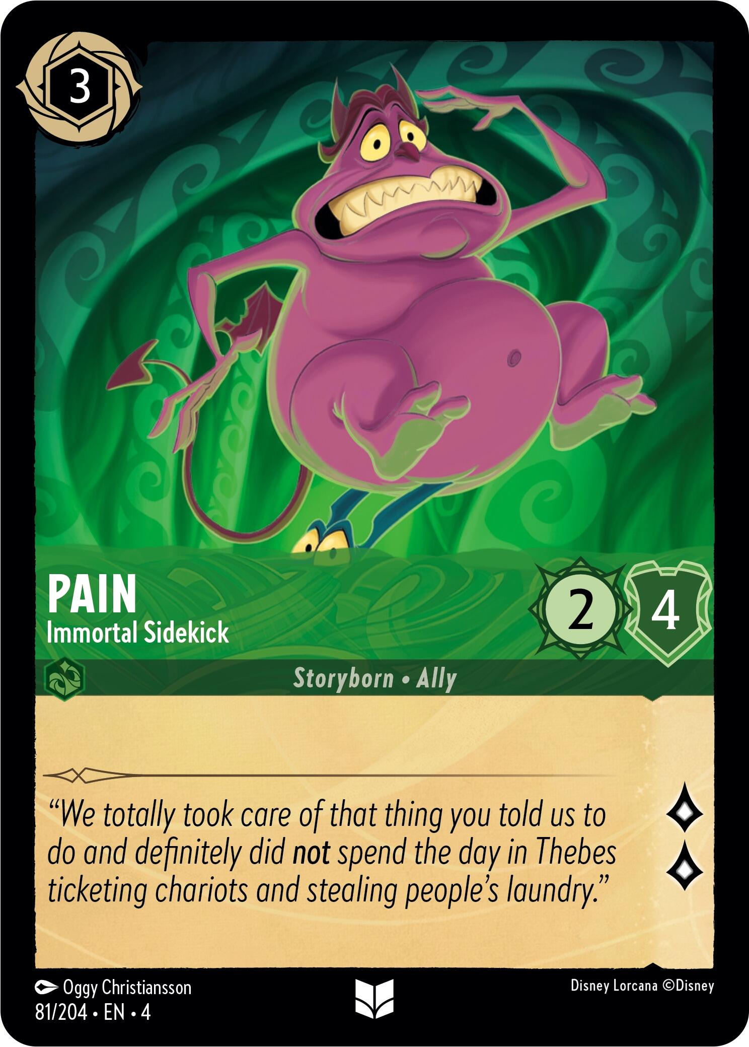Pain - Immortal Sidekick (81/204) [Ursula's Return] | Shuffle n Cut Hobbies & Games