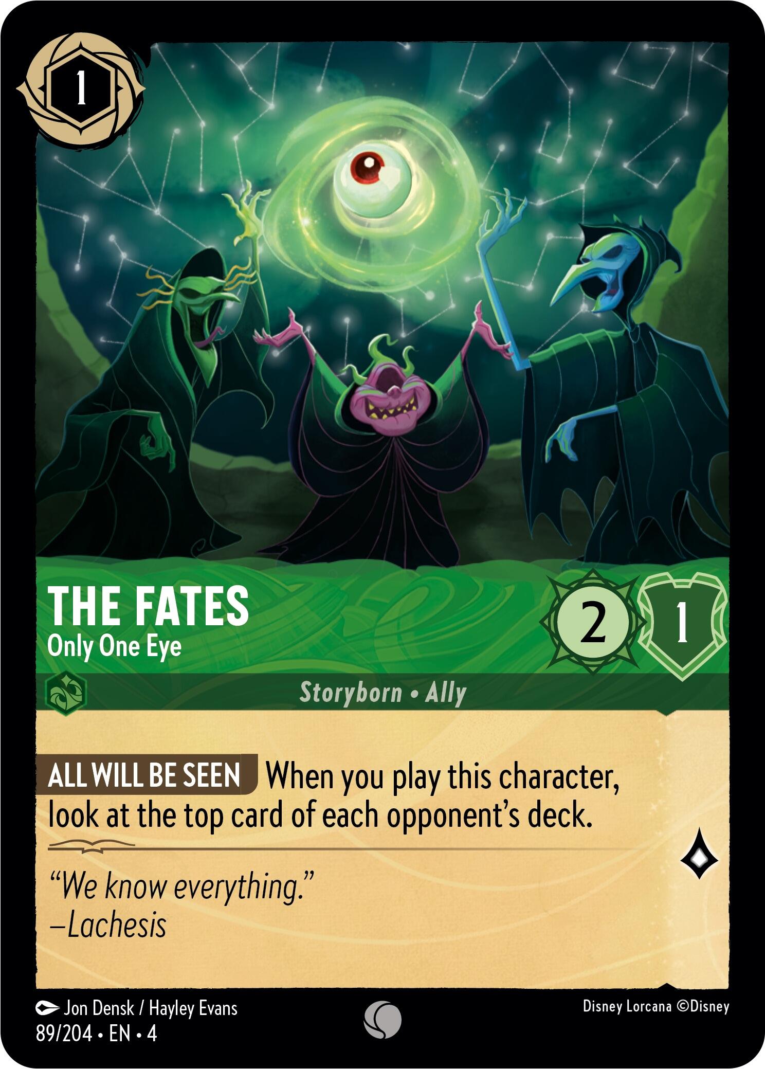 The Fates - Only One Eye (89/204) [Ursula's Return] | Shuffle n Cut Hobbies & Games