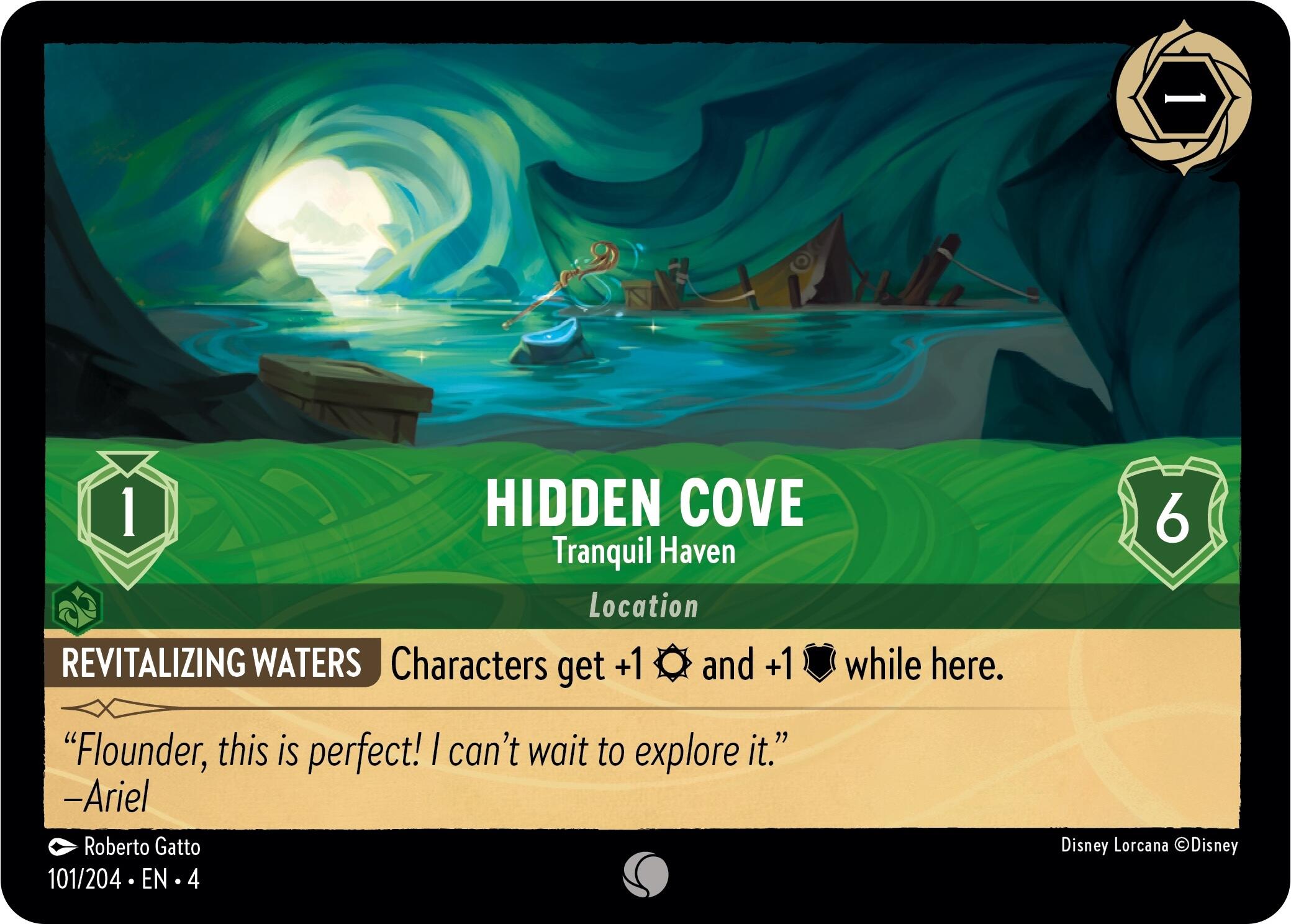 Hidden Cove - Tranquil Haven (101/204) [Ursula's Return] | Shuffle n Cut Hobbies & Games