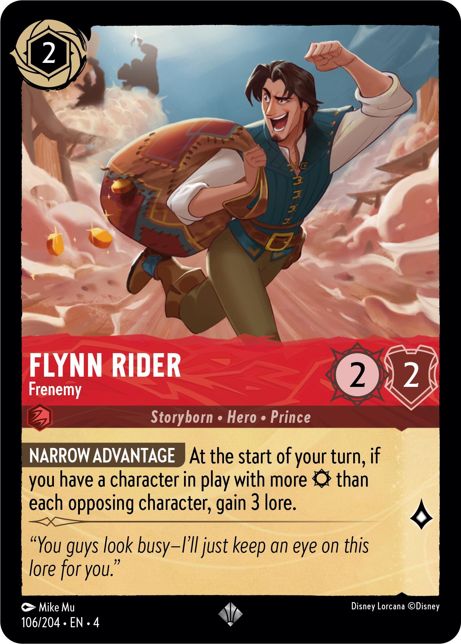 Flynn Rider - Frenemy (106/204) [Ursula's Return] | Shuffle n Cut Hobbies & Games