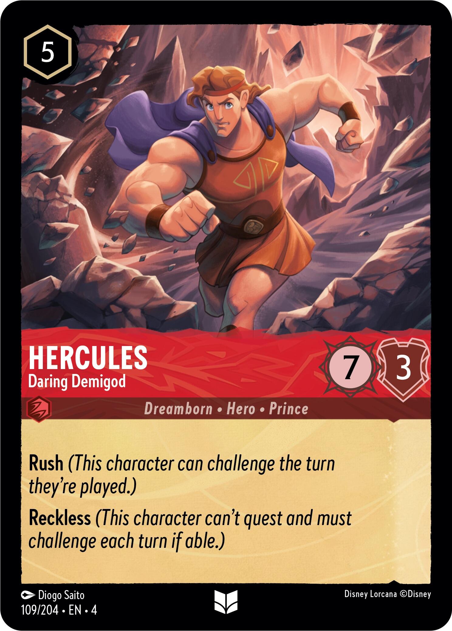 Hercules - Daring Demigod (109/204) [Ursula's Return] | Shuffle n Cut Hobbies & Games