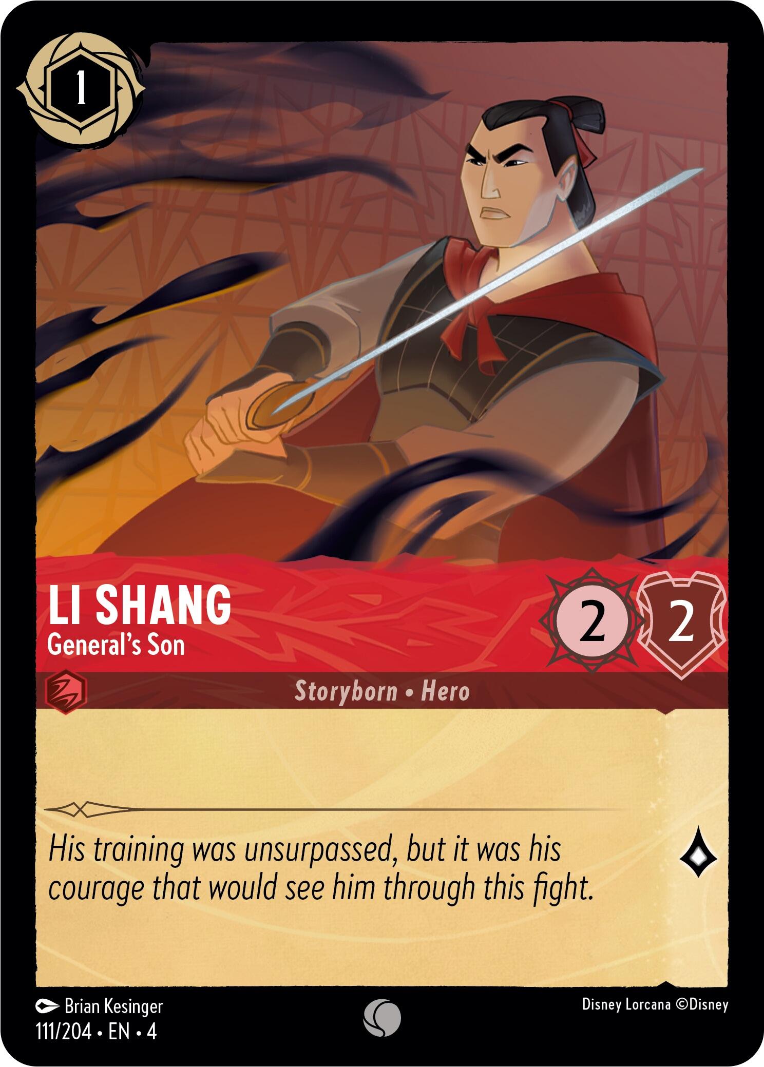 Li Shang - General's Son (111/204) [Ursula's Return] | Shuffle n Cut Hobbies & Games