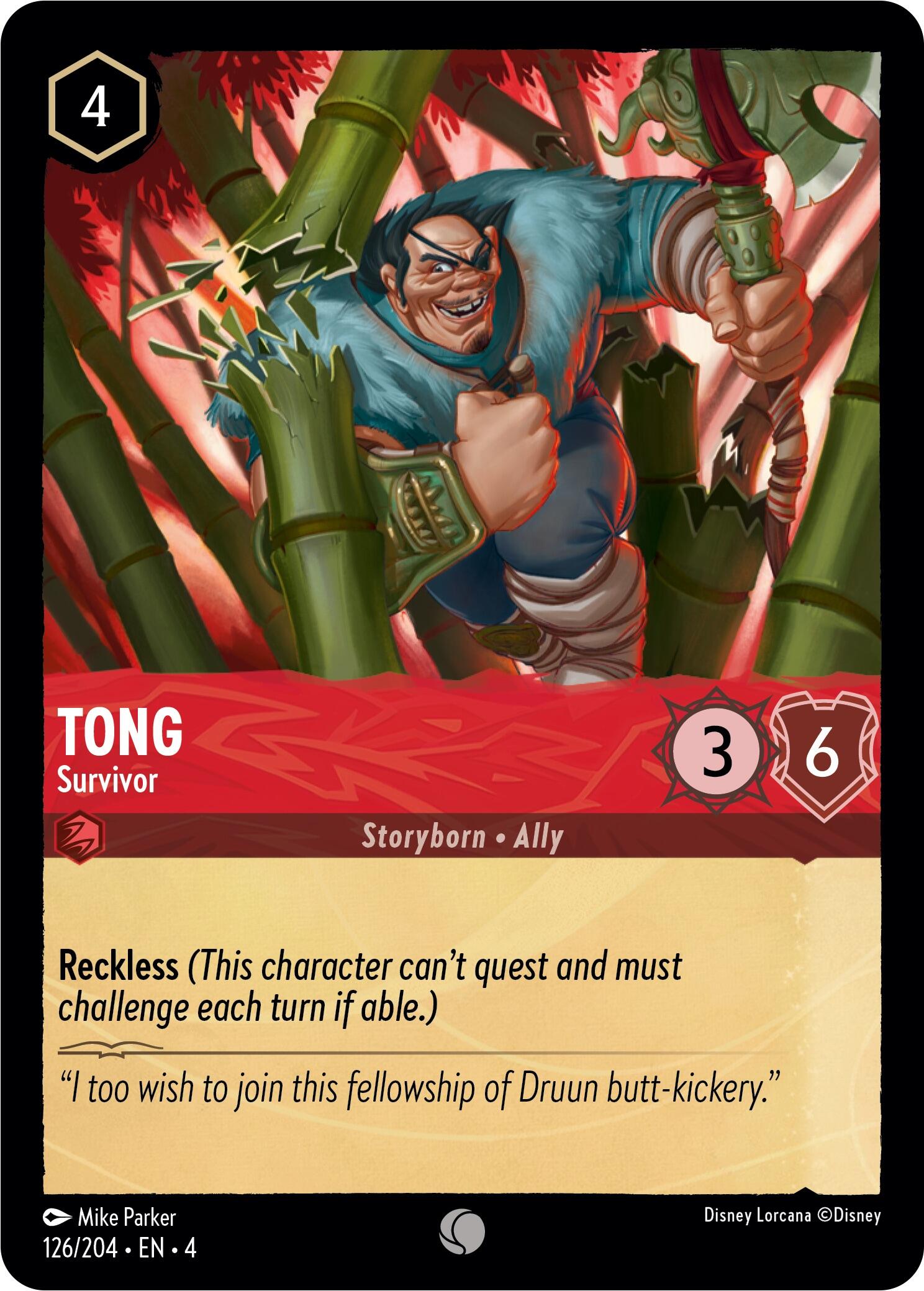 Tong - Survivor (126/204) [Ursula's Return] | Shuffle n Cut Hobbies & Games