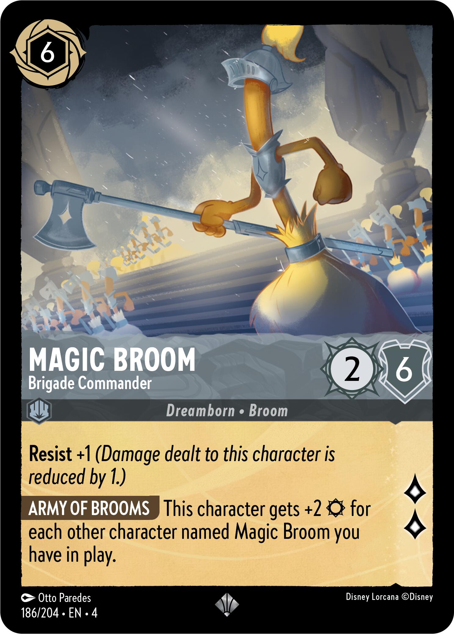 Magic Broom - Brigade Commander (186/204) [Ursula's Return] | Shuffle n Cut Hobbies & Games