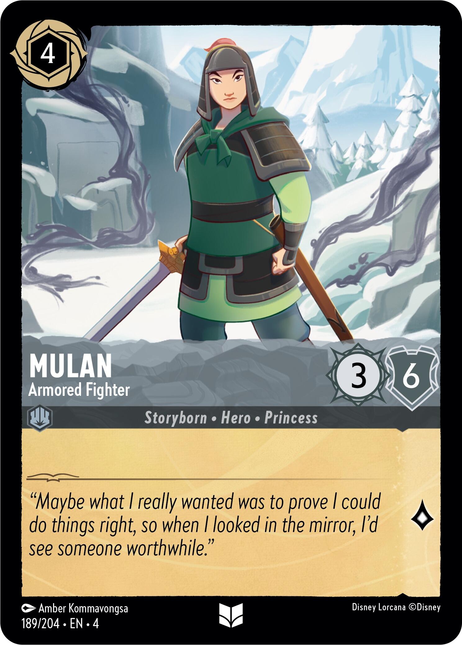 Mulan - Armored Fighter (189/204) [Ursula's Return] | Shuffle n Cut Hobbies & Games