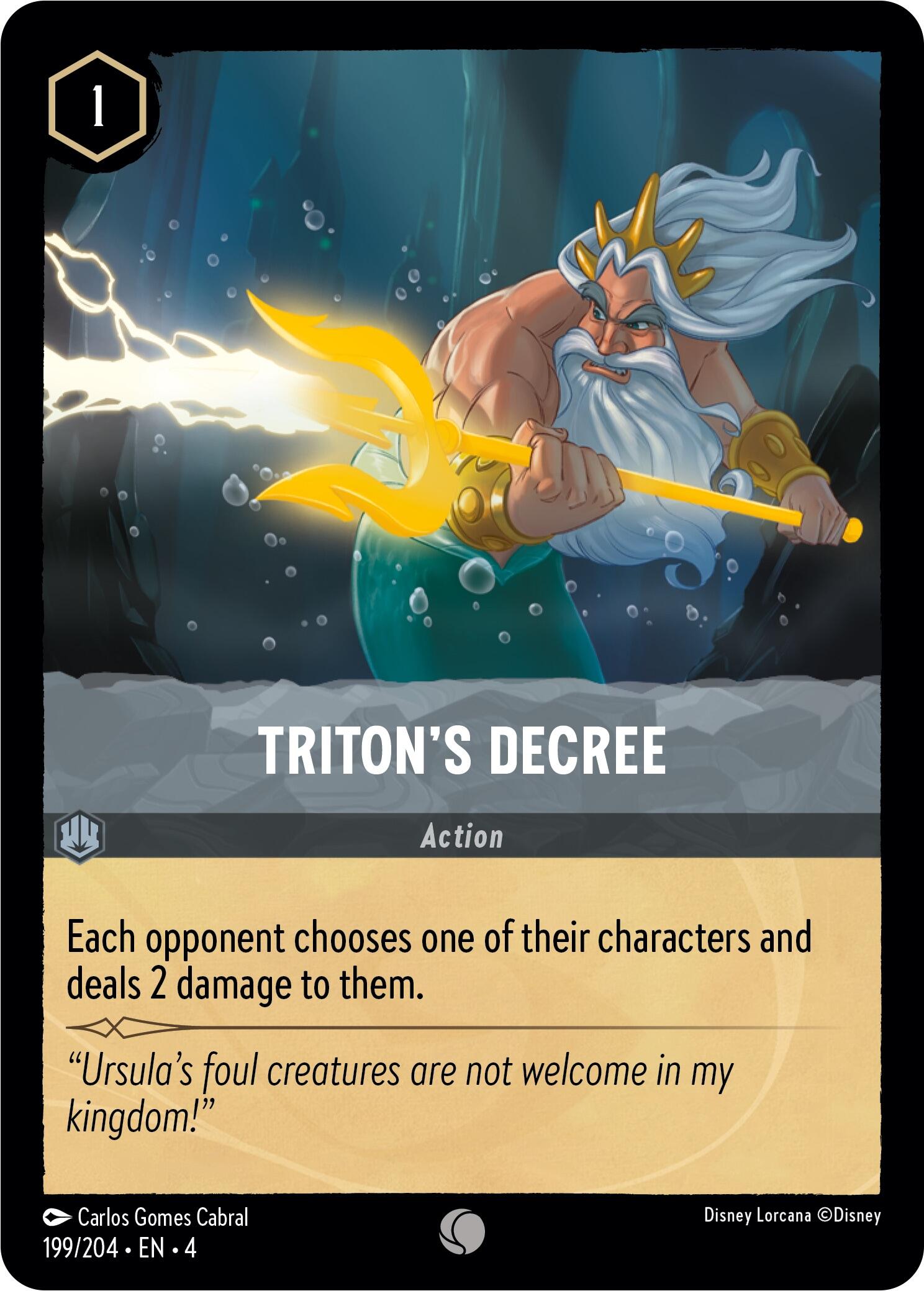 Triton's Decree (199/204) [Ursula's Return] | Shuffle n Cut Hobbies & Games