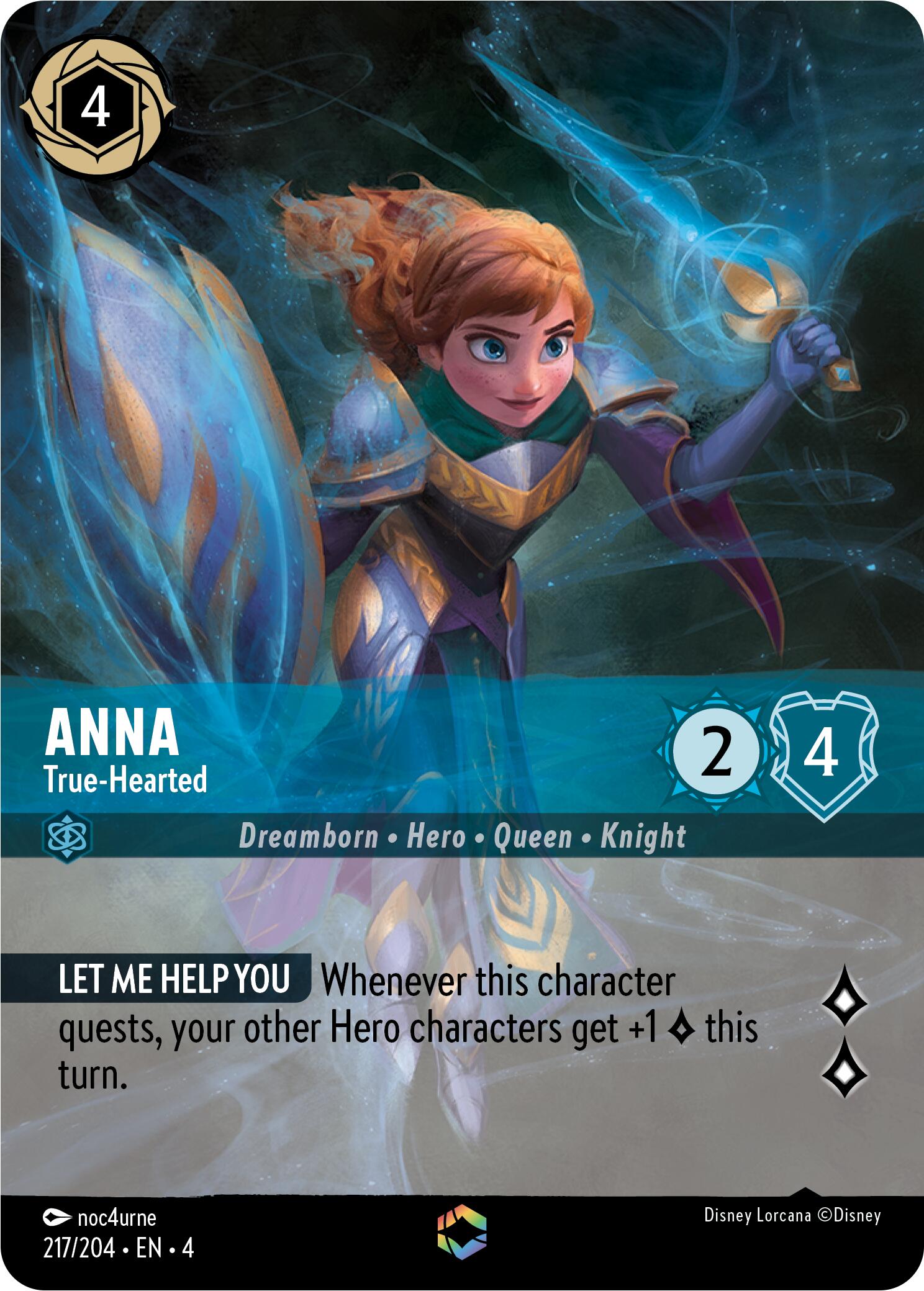 Anna - True-Hearted (Enchanted) (217/204) [Ursula's Return] | Shuffle n Cut Hobbies & Games