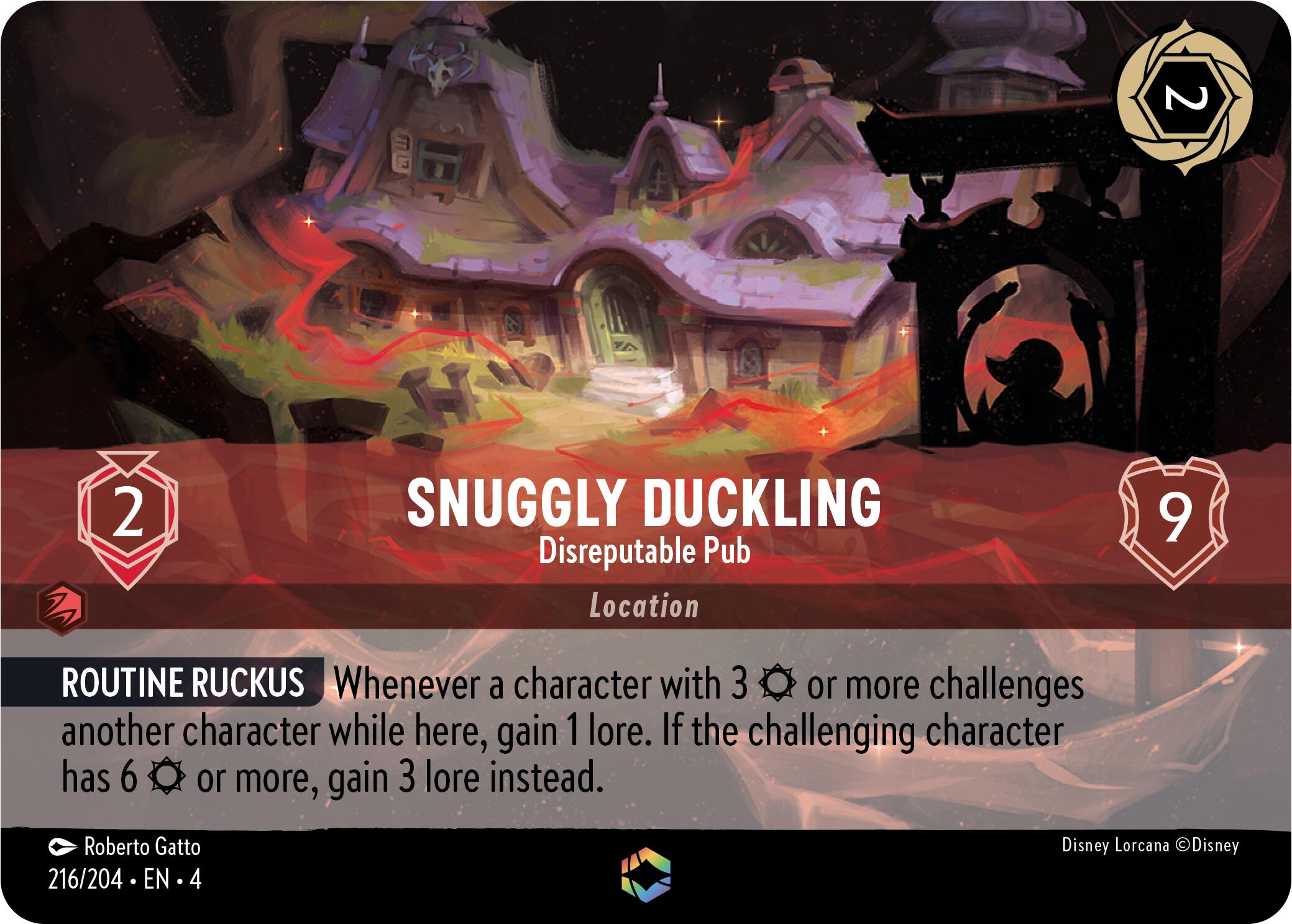 Snuggly Duckling - Disreputable Pub (Enchanted) (216/204) [Ursula's Return] | Shuffle n Cut Hobbies & Games