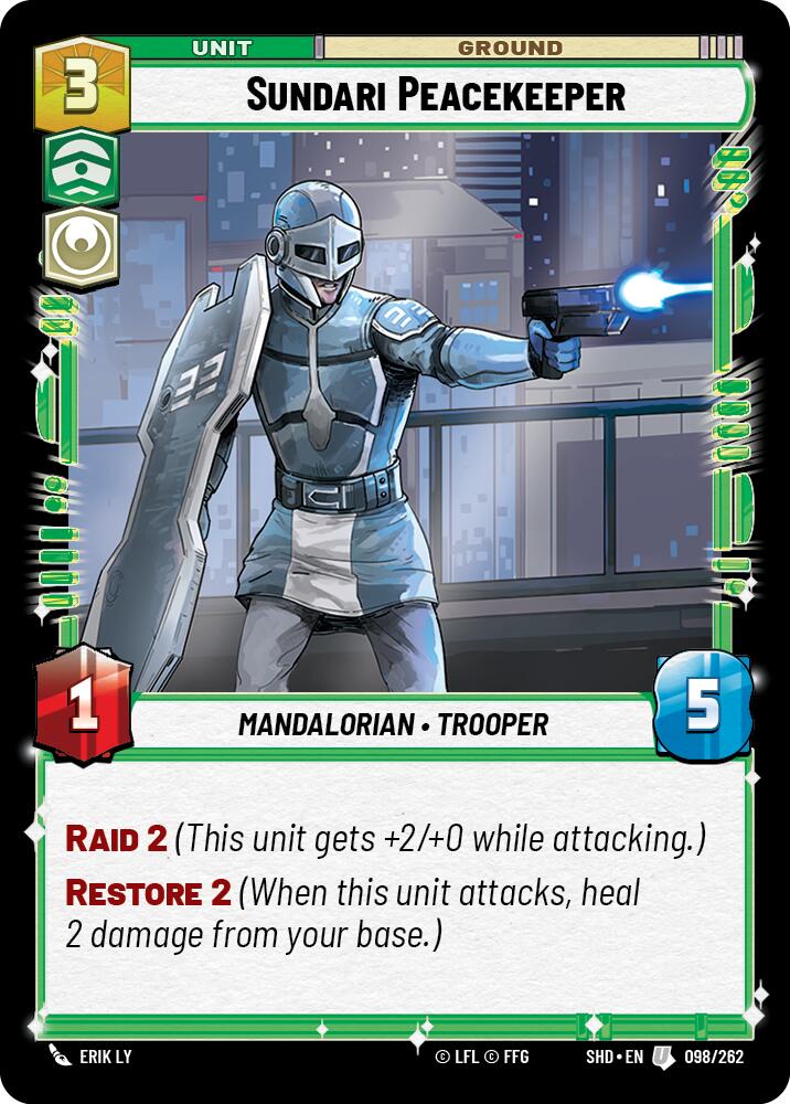 Sundari Peacekeeper (098/262) (098/262) [Shadows of the Galaxy] | Shuffle n Cut Hobbies & Games