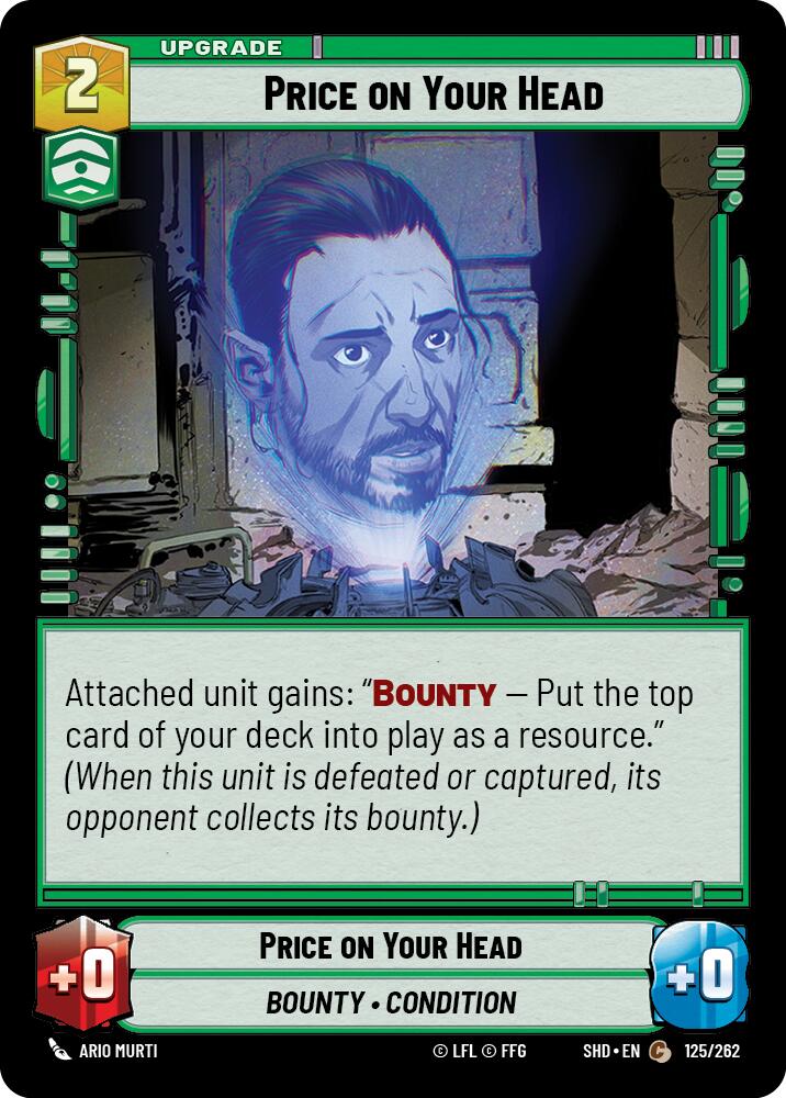 Price on Your Head (125/262) (125/262) [Shadows of the Galaxy] | Shuffle n Cut Hobbies & Games